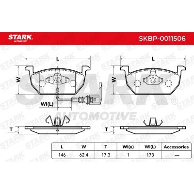 Klocki hamulcowe Stark SKBP-0011506 SKBP-0011506 - foto 3