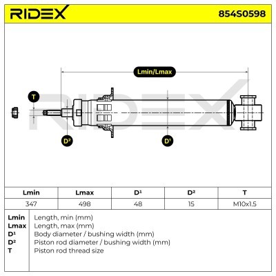 Amortyzator RIDEX 854S0598 854S0598 - foto 4