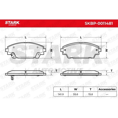 Klocki hamulcowe Stark SKBP-0011481 SKBP-0011481 - foto 5