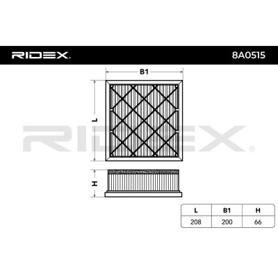 Filtr Powietrza RIDEX 8A0515 8A0515 - foto 2