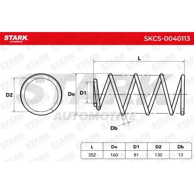 Sprężyna Zawieszenia Stark SKCS-0040113 SKCS-0040113 - foto 5