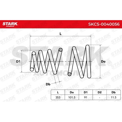 Sprężyna Zawieszenia Stark SKCS-0040056 SKCS-0040056 - foto 5