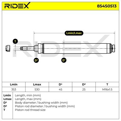Amortyzator RIDEX 854S0513 854S0513 - foto 9