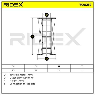 Filtr Oleju RIDEX 7O0214 7O0214 - foto 5