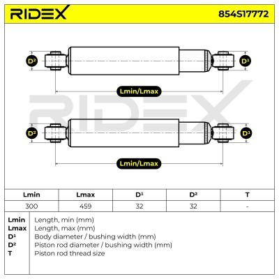 Amortyzator RIDEX 854S17772 854S17772 - foto 7