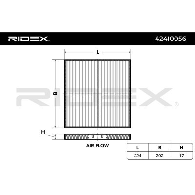 Filtr Kabinowy RIDEX 424I0056 424I0056 - foto 3