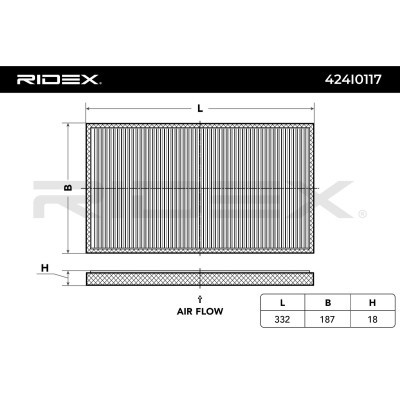 Filtr Kabinowy RIDEX 424I0117 424I0117 - foto 2