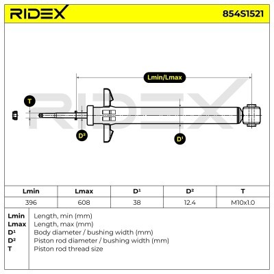 Amortyzator RIDEX 854S1521 854S1521 - foto 11