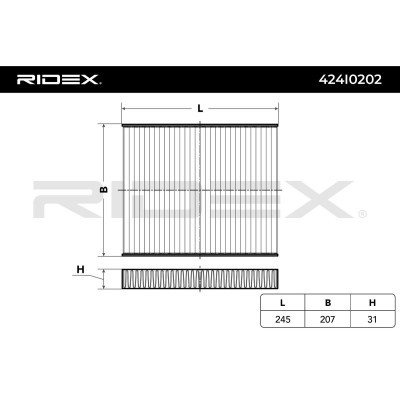 Filtr Kabinowy RIDEX 424I0202 424I0202 - foto 3