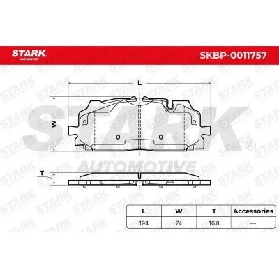 Klocki hamulcowe Stark SKBP-0011757 SKBP-0011757 - foto 5