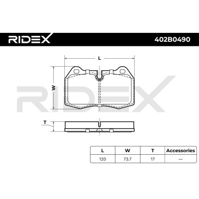 Klocki hamulcowe RIDEX 402B0490 402B0490 - foto 6