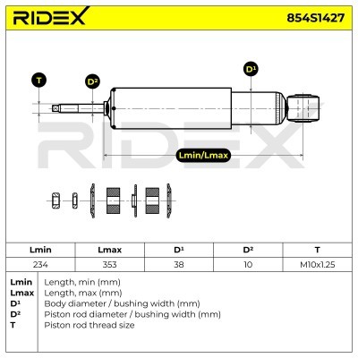 Amortyzator RIDEX 854S1427 854S1427 - foto 6