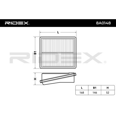 Filtr Powietrza RIDEX 8A0148 8A0148 - foto 6