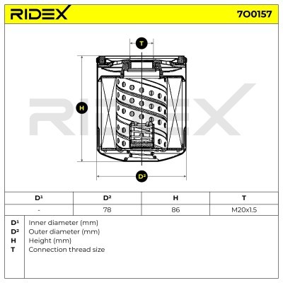 Filtr Oleju RIDEX 7O0157 7O0157 - foto 5