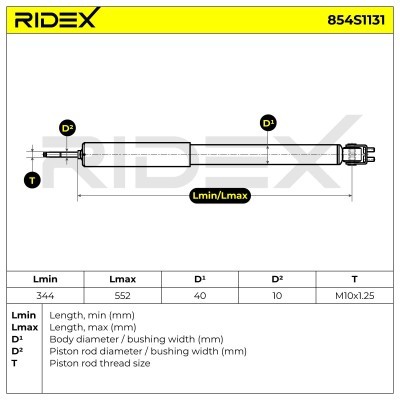 Amortyzator RIDEX 854S1131 854S1131 - foto 8