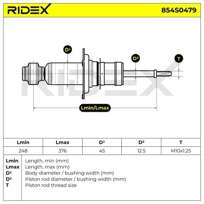 Amortyzator RIDEX 854S0479 854S0479 - foto 8