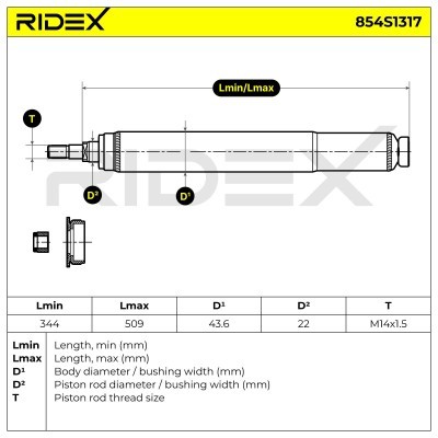 Amortyzator RIDEX 854S1317 854S1317 - foto 9