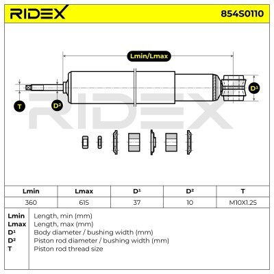 Amortyzator RIDEX 854S0110 854S0110 - foto 8
