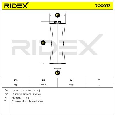 Filtr Oleju RIDEX 7O0073 7O0073 - foto 6