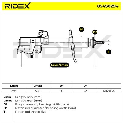 Amortyzator RIDEX 854S0294 854S0294 - foto 8