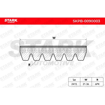 Pasek Klinowy Wielorowkowy Stark SKPB-0090003 SKPB-0090003 - foto 4