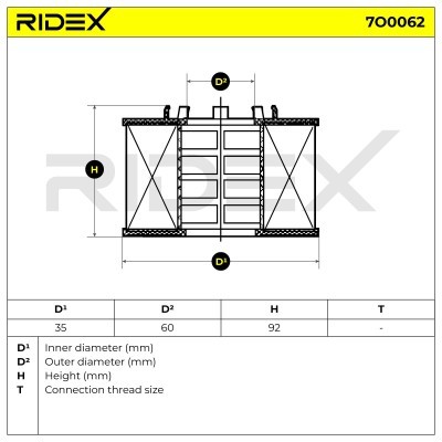 Filtr Oleju RIDEX 7O0062 7O0062 - foto 5