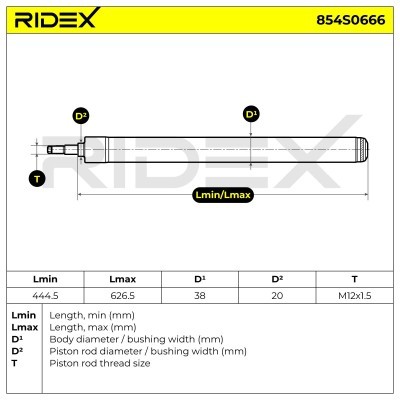 Amortyzator RIDEX 854S0666 854S0666 - foto 4