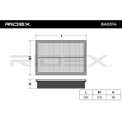Filtr Powietrza RIDEX 8A0014 8A0014 - foto 3