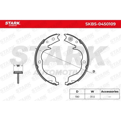 Klocki hamulcowe Stark SKBS-0450109 SKBS-0450109 - foto 5
