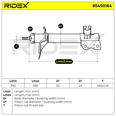 Amortyzator RIDEX 854S0164 854S0164 - foto 8