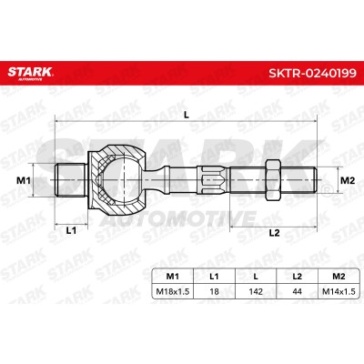 Drążek kierowniczy Stark SKTR-0240199 SKTR-0240199 - foto 5