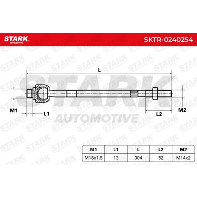 Drążek kierowniczy Stark SKTR-0240254 SKTR-0240254 - foto 7