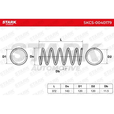 Sprężyna Zawieszenia Stark SKCS-0040179 SKCS-0040179 - foto 6