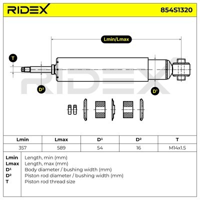Amortyzator RIDEX 854S1320 854S1320 - foto 5