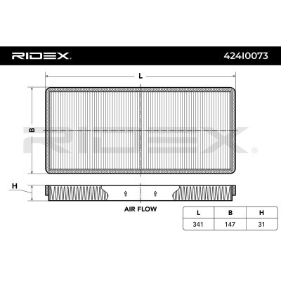 Filtr Kabinowy RIDEX 424I0073 424I0073 - foto 3