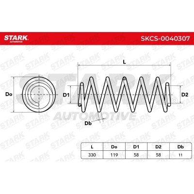 Sprężyna Zawieszenia Stark SKCS-0040307 SKCS-0040307 - foto 6