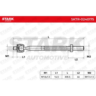Drążek kierowniczy Stark SKTR-0240175 SKTR-0240175 - foto 5