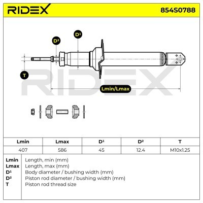 Amortyzator RIDEX 854S0788 854S0788 - foto 8