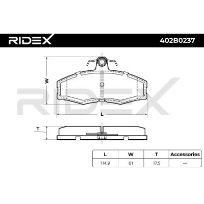 Klocki hamulcowe RIDEX 402B0237 402B0237 - foto 10