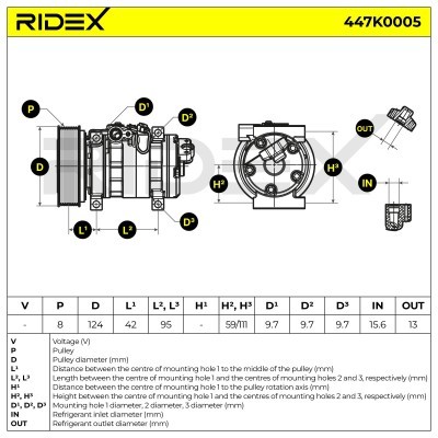 Sprężarka Klimatyzacji MAZDA 5 (CR19) 3 (BK) 6 447K0005 - foto 4