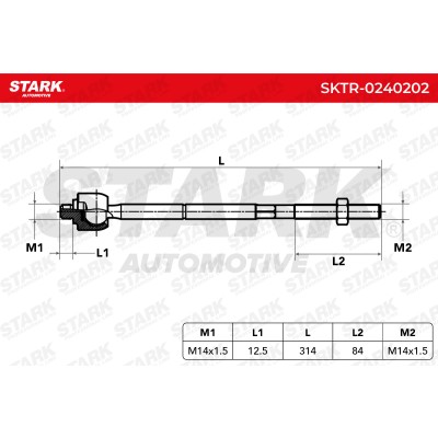 Drążek kierowniczy Stark SKTR-0240202 SKTR-0240202 - foto 6