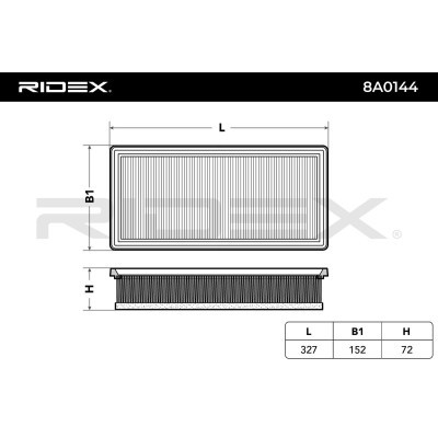 Filtr Powietrza RIDEX 8A0144 8A0144 - foto 6
