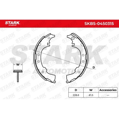 Klocki hamulcowe Stark SKBS-0450315 SKBS-0450315 - foto 5