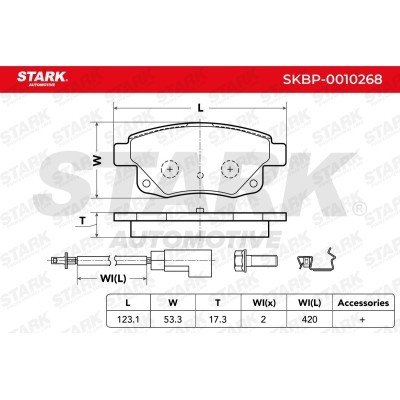 Klocki hamulcowe Stark SKBP-0010268 SKBP-0010268 - foto 3