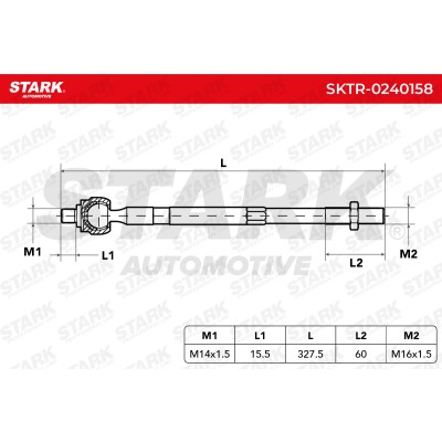 Drążek kierowniczy Stark SKTR-0240158 SKTR-0240158 - foto 5
