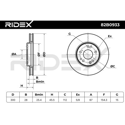 Tarcza hamulcowa RIDEX 82B0933 82B0933 - foto 3