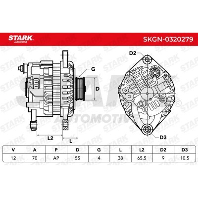 Alternator Stark SKGN-0320279 SKGN-0320279 - foto 5