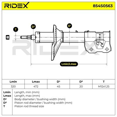 Amortyzator RIDEX 854S0563 854S0563 - foto 6