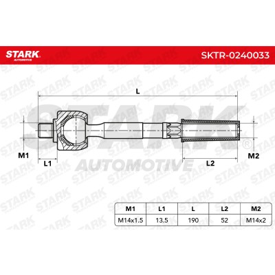 Drążek kierowniczy Stark SKTR-0240033 SKTR-0240033 - foto 4