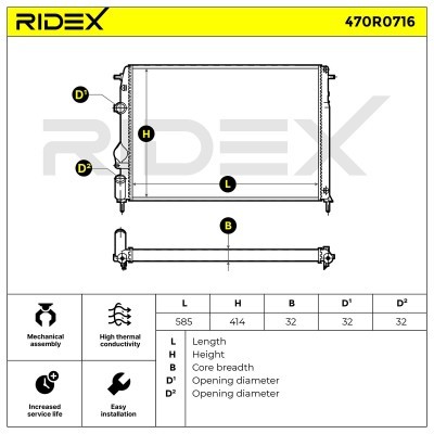 Chłodnica RIDEX 470R0716 470R0716 - foto 7